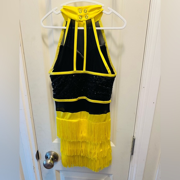 Weissman Yellow and Black Kids Dance Costume - Picture 2 of 2